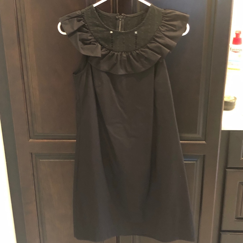 J. Crew Ruffle Neck Shift Dress